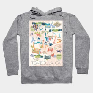 Temecula California Map Hoodie